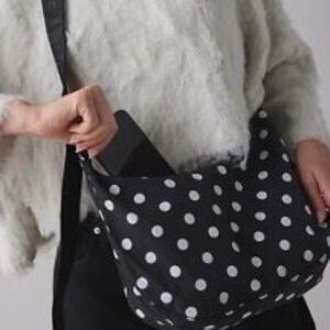 Baggu Medium Crescent Polka Dot NWT